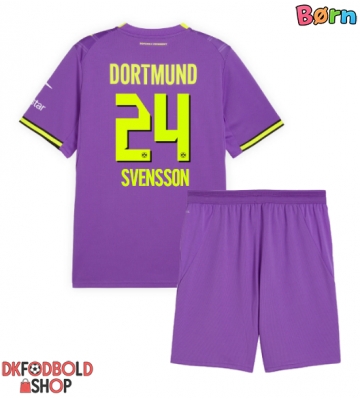 Borussia Dortmund Daniel Svensson #24 Tredje trøje Børn 2026-27 Kort ærmer (+ korte bukser)